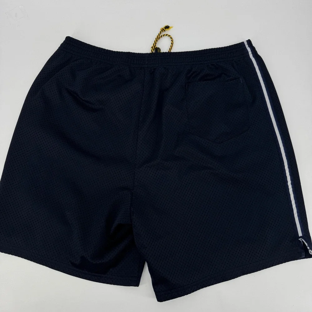 Vintage Abercrombie & Fitch Lacrosse Mesh Shorts Navy Blue Mens XL Performance